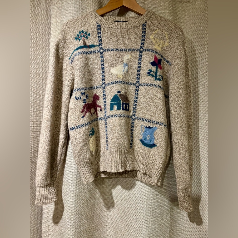 Vintage Woolrich Oatmeal Cottage Core Sweater